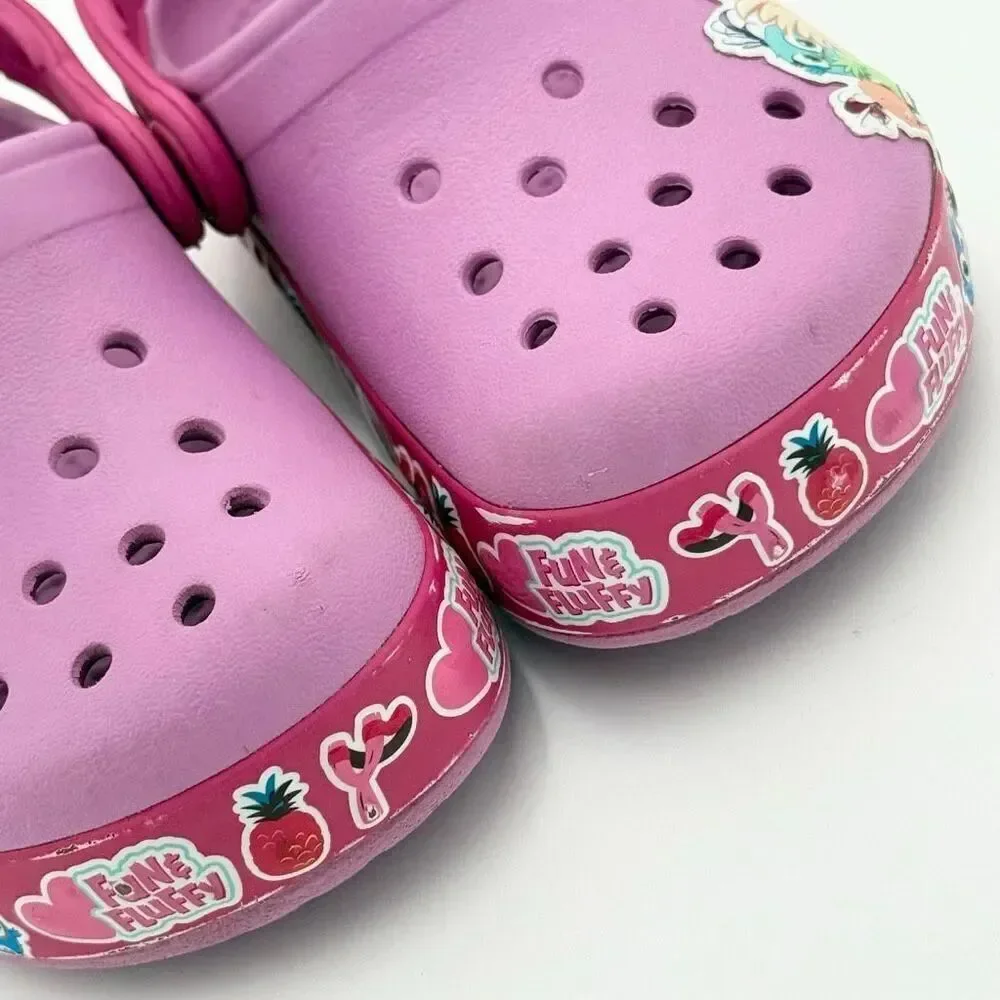 Crocs Girls' Fun Lab Hatchlings Band Lights Clogs - US Size C8 GS